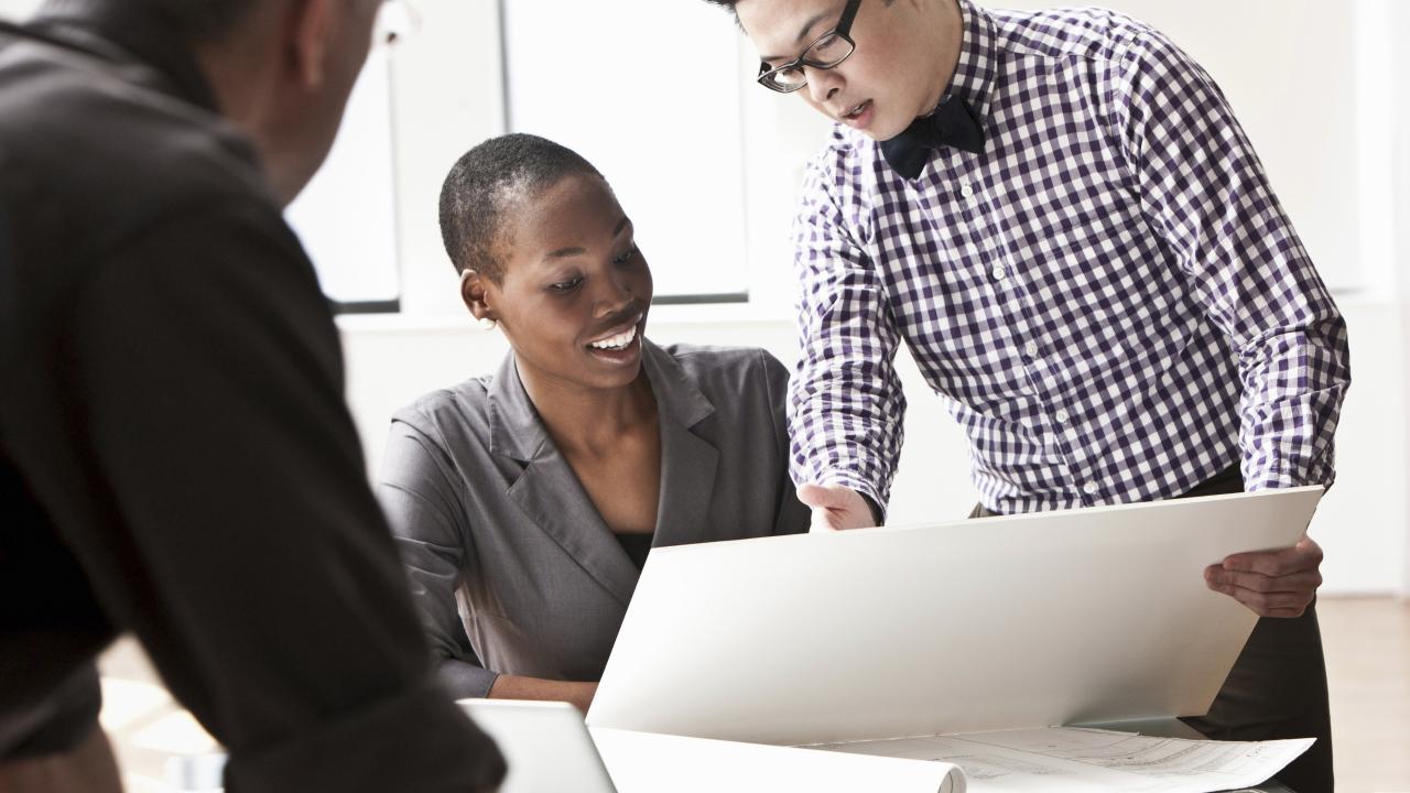 multiethnic business people